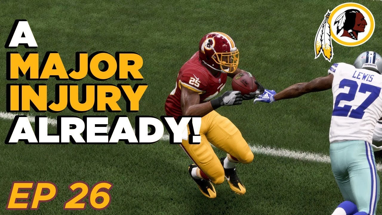 HUGE INJURY!! Do we have the NEXT STAR CB??  | Madden 19 Franchise - Washington Redskins | Ep 26