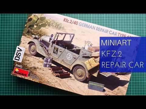 Video: MiniArt 35495 Kfz.2/40 německý opravárenský automobil Type 170VK (1/35)