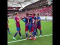 Yusuf scores his first goal for fcb