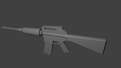 Blender Modeling: M4A1 Timelapse
