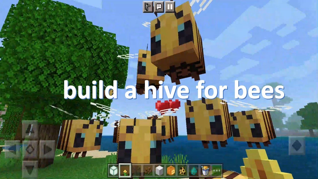 A Minecraft Survival : How to collect honey bees
