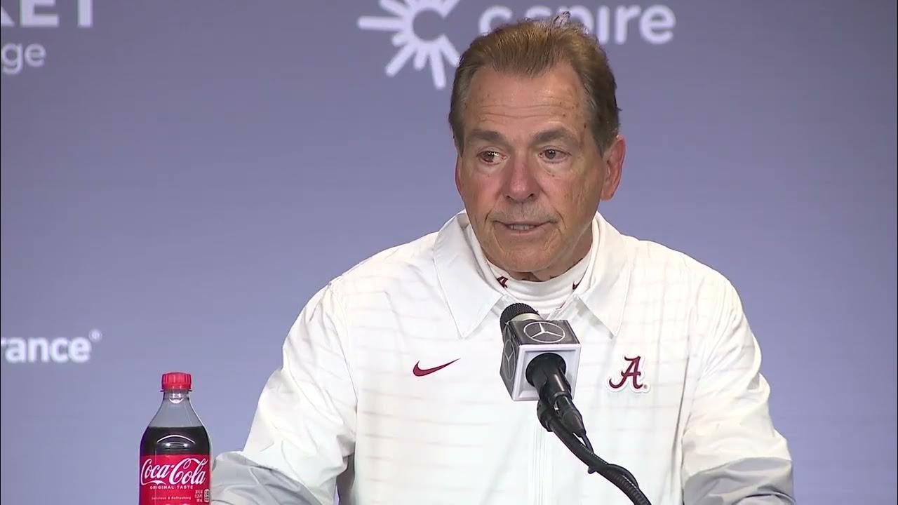 Nick Saban Post Game LSU YouTube