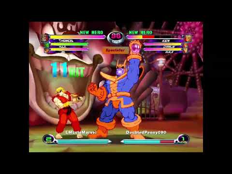 MvC2: LuisMarvel - Thanos/Hulk 100% at Match Start (Double Gamma Crush Glitch)