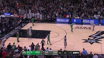 MANU GINOBILI CLUTCH THREE AGAINST BOSTON CELTICS!!!!