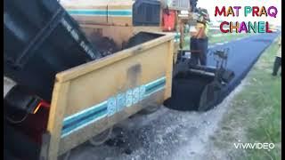 proses pembuatan jalan tar baru di ban pmtg tok brain.