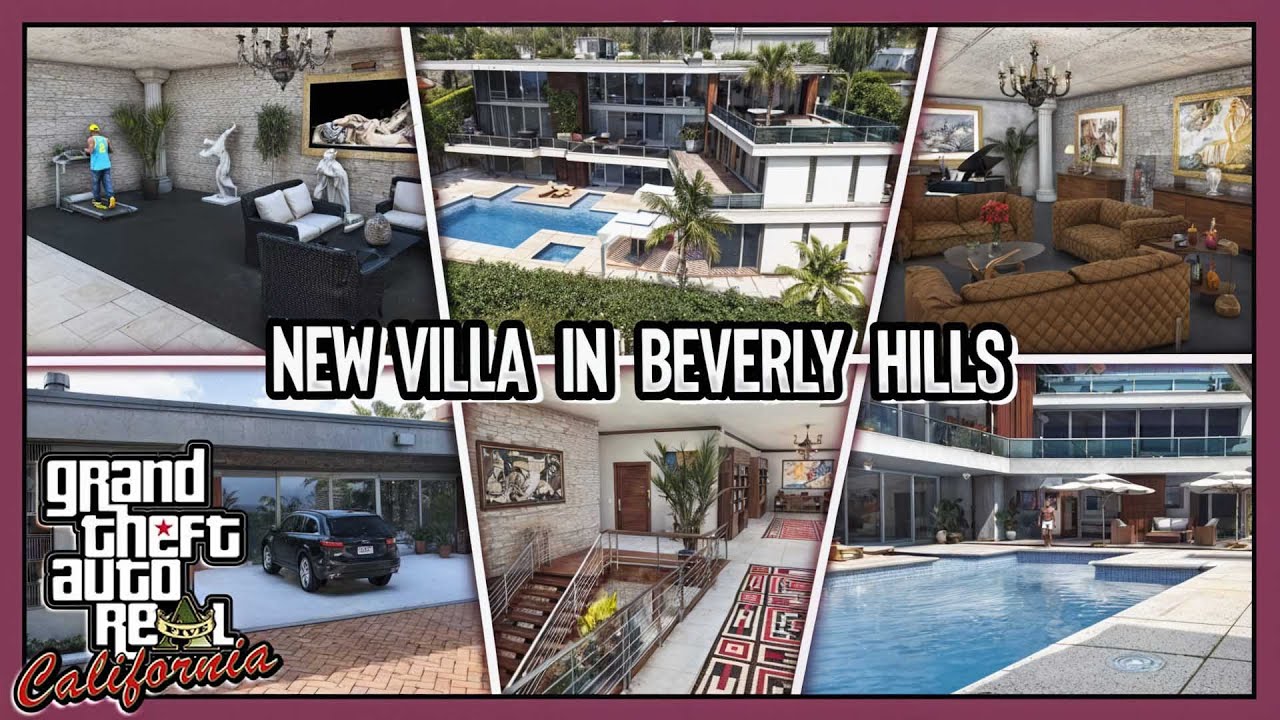 83 MILLIONS BEVERLY HILLS VILLA In GTA 5 As A Mod 5Real LA Revo 2 0 