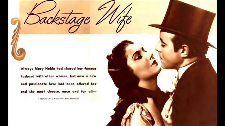 "MARY NOBLE BACKSTAGE WIFE" Brief excerpt, undated.