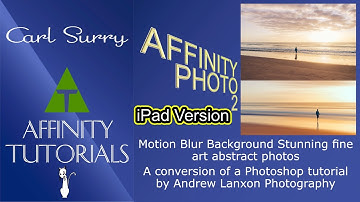 Affinity Photo 2 - iPad - Motion Blur Background