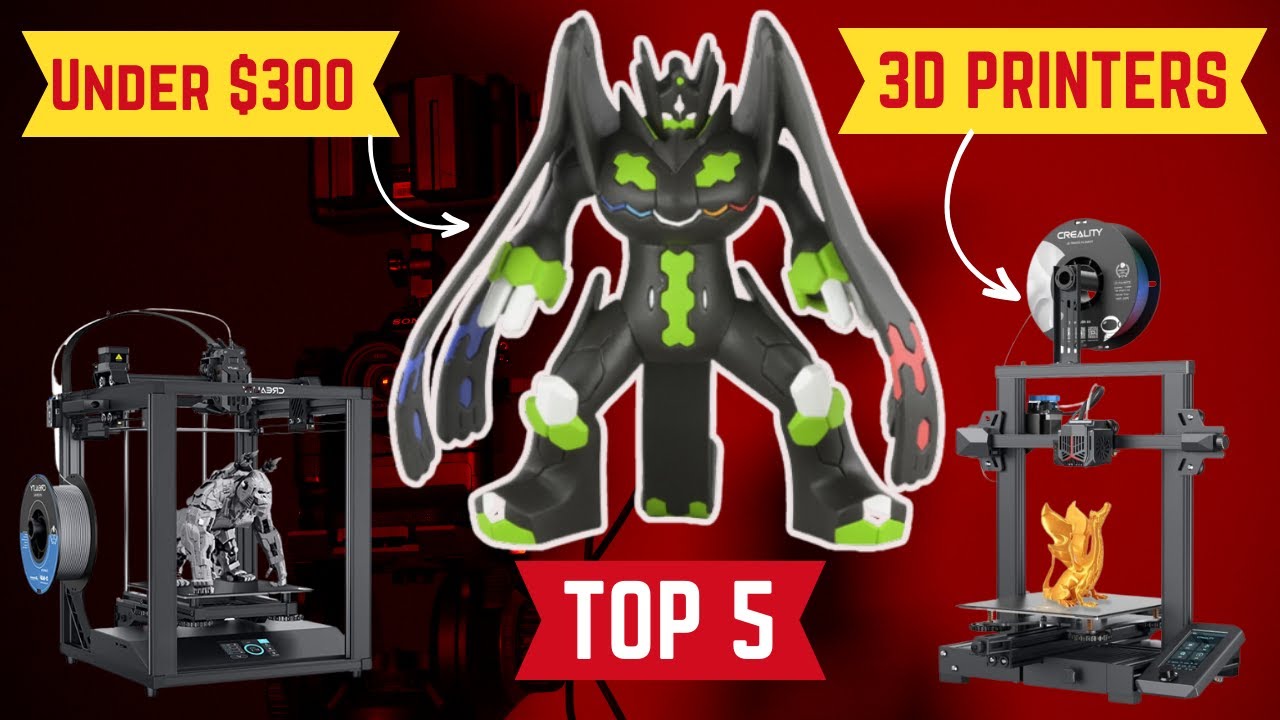 Top 5 Best 3D Printers Under $300 In 2024 - YouTube