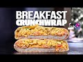 PUTTING TACO BELL TO SHAME BY MAKING A WAY BETTER BREAKFAST CRUNCHWRAP... | SAM THE COOKING GUY