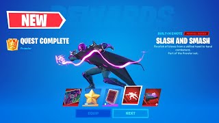 How to Unlock Slash and Smash Emote Fortnite - All Prowler Challenges Guide