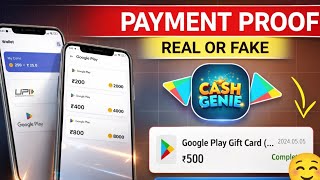 Cash Genie App Payment Proof | Cash Genie App Real Or Fake | Cash Genie - Earn Rewards Real Or Fake screenshot 1