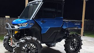 lifted 22.5 canam defender limited over view #bkt #superatv #defender #fuel