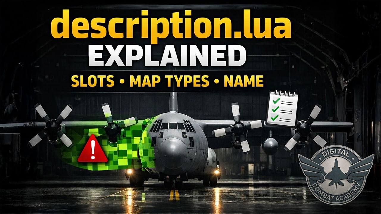 DCS Livery description lua Explained, Slots, Map Types, true vs false ...