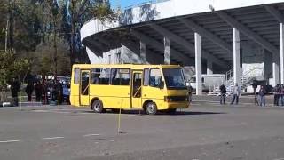 Слалом на автобусах. Заезд 2. Докучаевск. Слалом на автобусах. Заезд 2. Докучаевск.