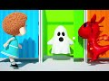 The Ghost Hid in The Fitting Room | Little Dragon and Dolly Sheep Run Away | Funny Cartoon for Kids