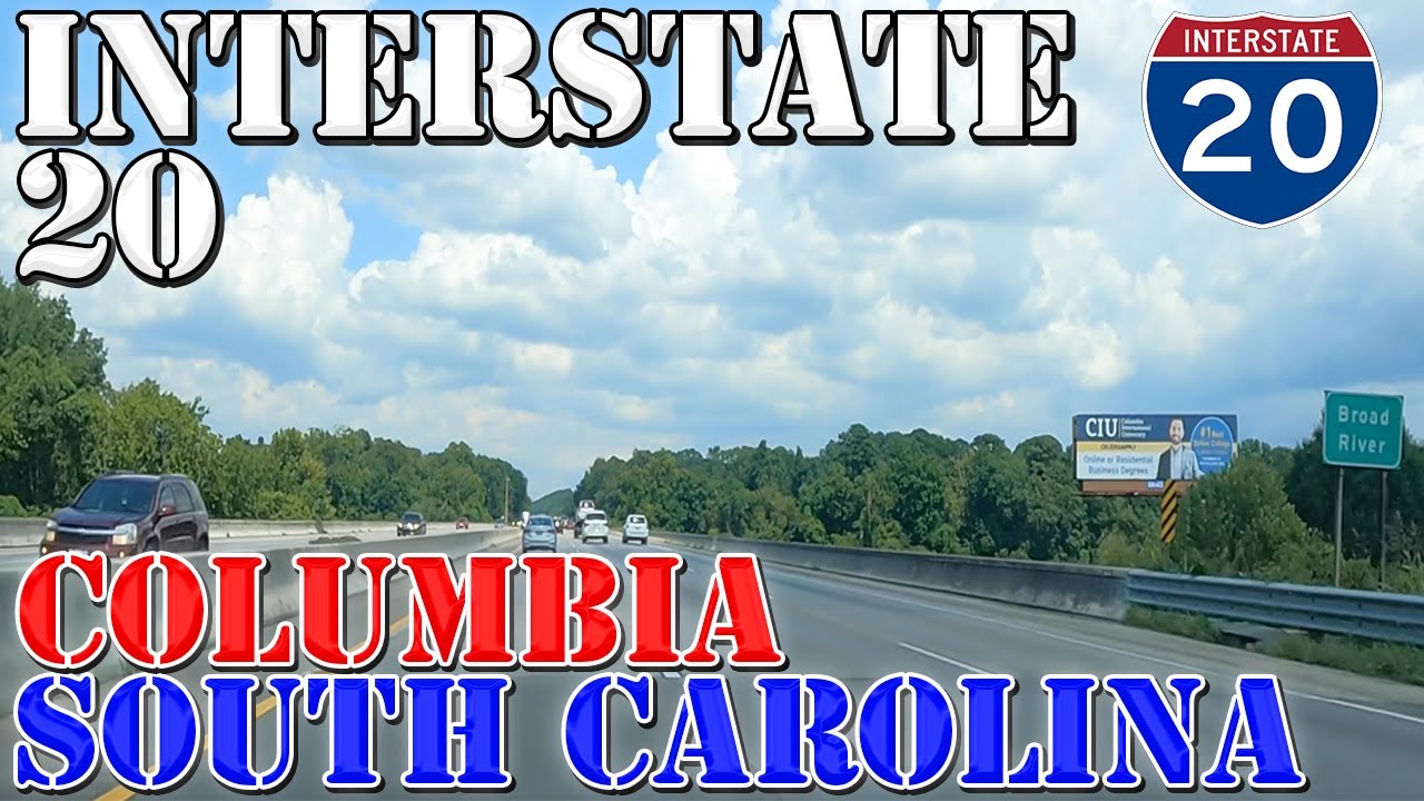 I20 East Columbia South Carolina 4K Highway Drive YouTube
