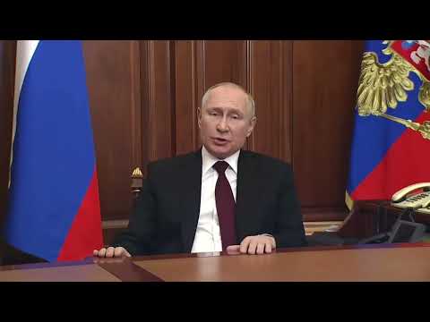 Полное обращение Путина к россиянам о признании ДНР и ЛНР независимыми республиками