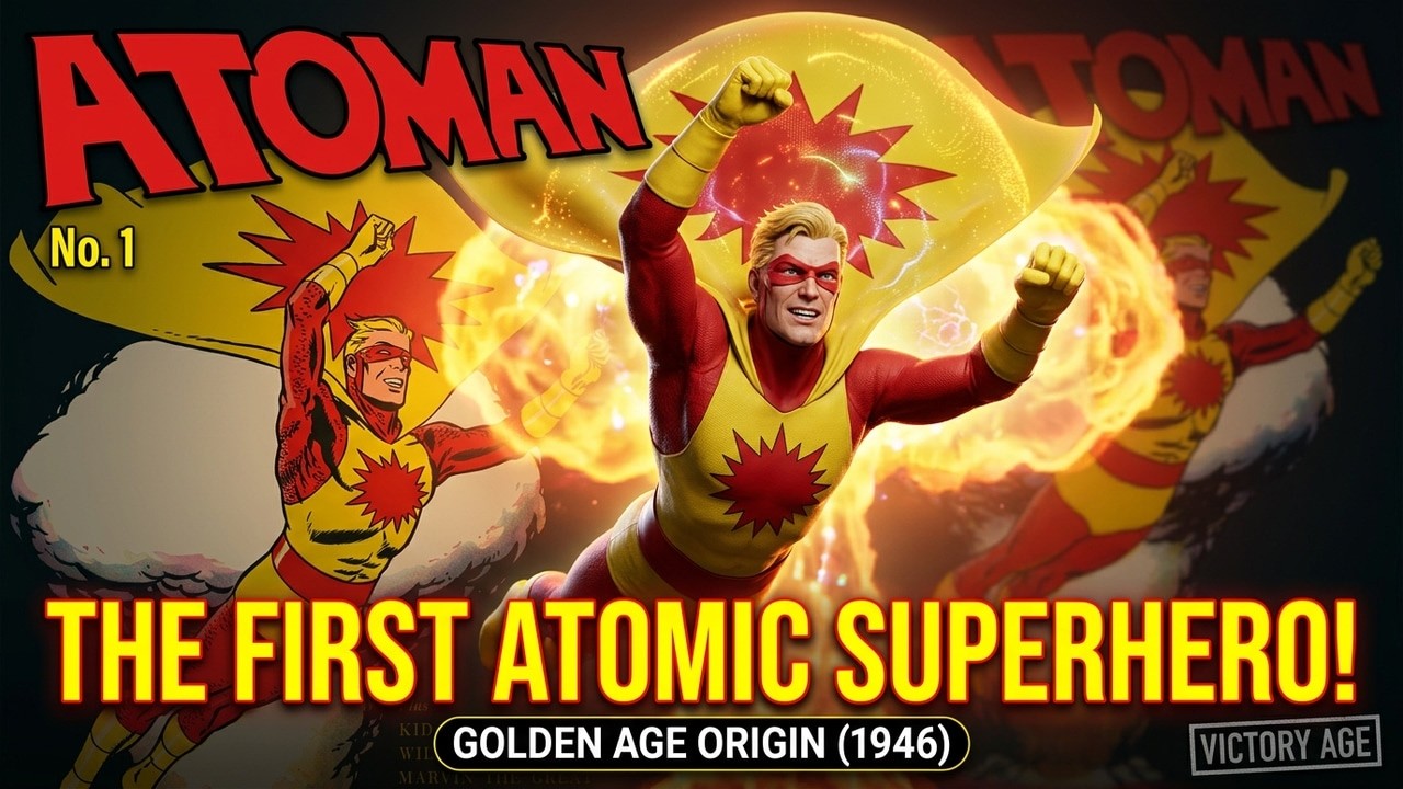 Atoman Comics #1 (1946) | Golden Age Atomic Superhero Origin | Flipping ...