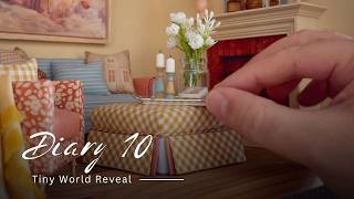 A Colorful English Cottage Reveal | 1:12 Scale Room | Miniature Interior Design Project
