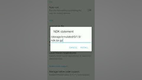 HOW TO SETUP NDK FILE IN AIDE