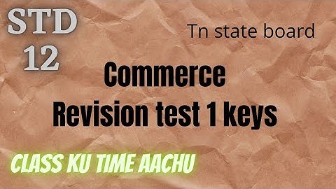 12th std commerce first revision test key answers