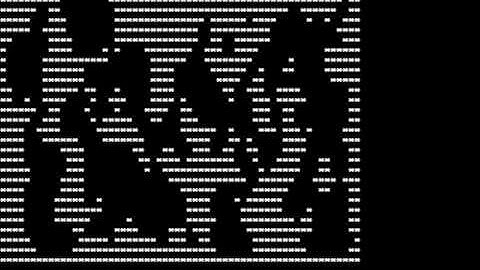 Cellular Automata - Cave Generation in QBASIC