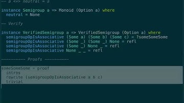 Idris: verifying a monoid