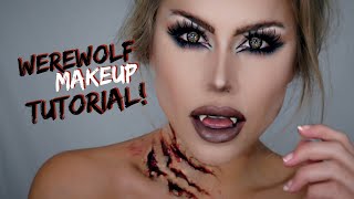 Werewolf makeup tutorial Halloween 2018 | beeisforbeeauty