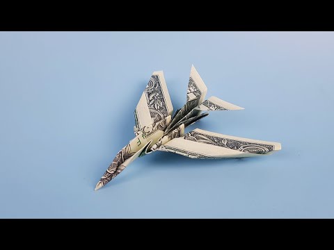 Money Origami Airplane