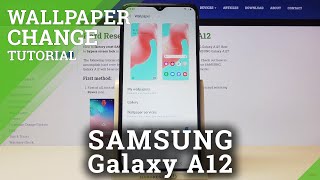 How to Update Wallpaper in SAMSUNG Galaxy A12 – Display Personalization screenshot 1