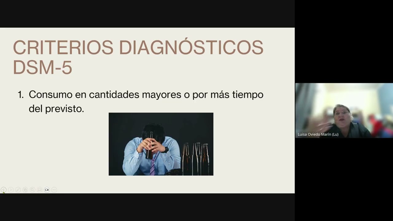 Trastorno por Consumo de Sustancias según el DSM-5. DRA: LUISA OVIEDO, Costa Rica 🇨🇷 