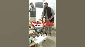 Activity: Sound is produced by vibrating bodies