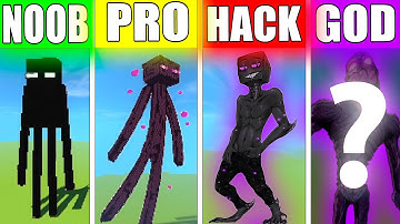 NOOB VS PRO VS HACKER VS GOD ENDERMAN Minecraft Pixel Art