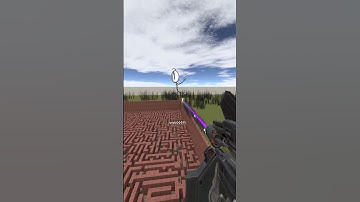 Destroying Stickmin in Big Maze Nextbot Gmod
