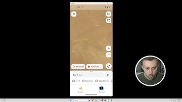 How to change map view to satellite in Yandex Maps App
