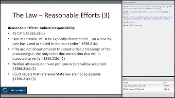 Reasonable Efforts for Our Most Vulnerable Children