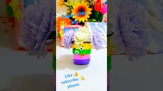 DIY Flower Tub🌼#shorts #youtubeshorts #viralvideo #flowertub #clay #craft #treanding #@multicreating