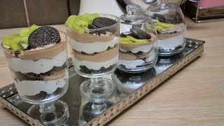 dessert presentable  ديسار الطبقات راقي جدا بالقاناش مونتي