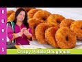 Aloo Donuts Crispy Potato Doughnuts Lunchbox & Party Idea Recipe in Urdu Hindi - RKK