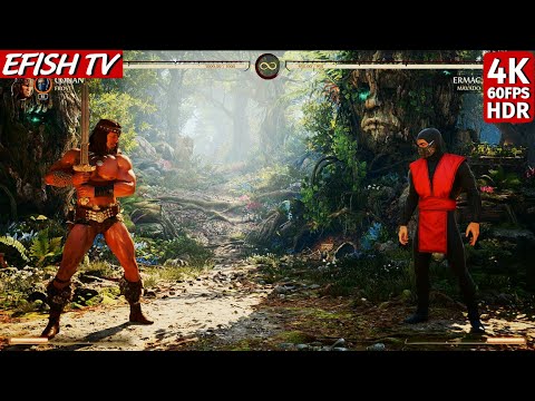 Conan vs MK95 Ermac (Hardest AI) - Mortal Kombat 1