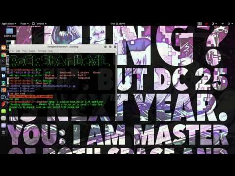 how to install sublime Package Control and setup python in kali linux / debean / ubuntu