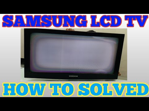 SAMSUNG 26  LCD TV BOTH SIDE RAINBO WITH WHITE SCREEN PROBLEM SOLVED
