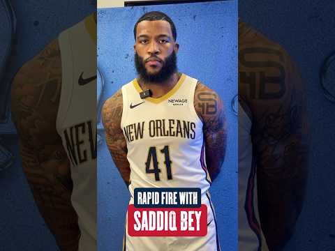 Rapid Fire w/ Saddiq Bey #pelicans #nba #shorts