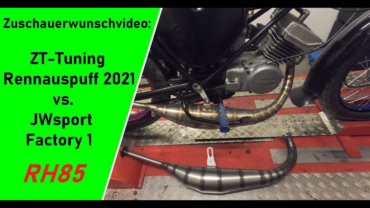 Simson Tuning | bester Auspuff / mehr Leistung? JWsport Factory oder ZT-Tuning Rennauspuff 2021 P4