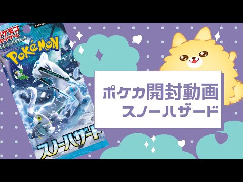 【ポケカ開封】新弾！スノーハザード