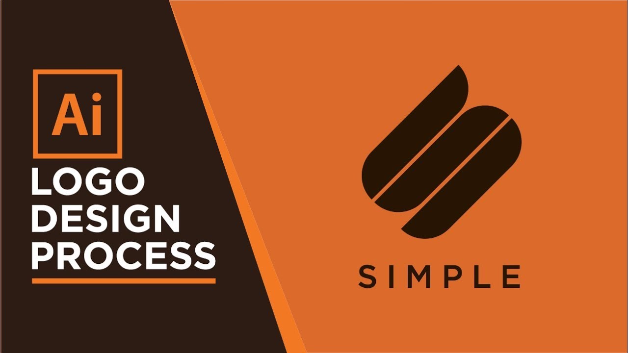 How to Make a Simple Logo with Adobe Illustrator | Logo Design Process ...