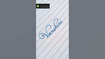 Varshini beautiful writing #calligraphy #handwriting #namewriting #short