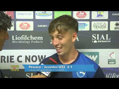 Pescara - Juventus Next Gen 3-1 Accornero: "Stadio speciale, sono felice"