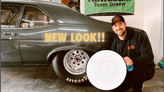 New WELD WHEELS For Our Chevy NOVA Race Car! LIGHTER & FASTER!